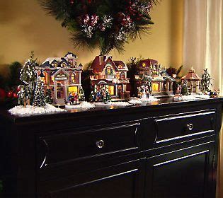 qvc christmas holiday metal house|qvc christmas village sets.